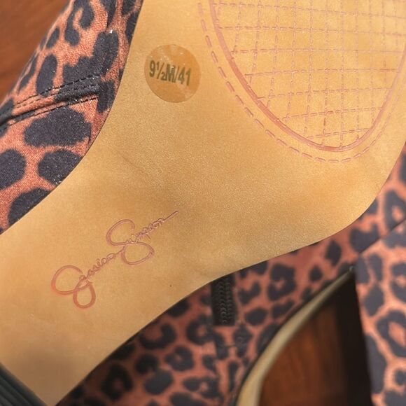 Jessica Simpson Cheetah Print Platform Ankle Boots(Size 9.5M) - Picture 9 of 10